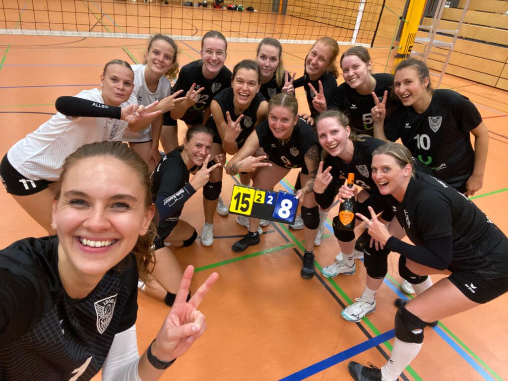 Die Volleyball Damen 1 des TSV 1860 Hanau gewinnen Auftaktspiel gegen die Gäste aus Wehlheiden in der Oberliga Hessen-