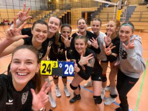 Volleyball Damen des TSV 1860 Hanau weiter auf Erfolgskurs gegen Rothenburg