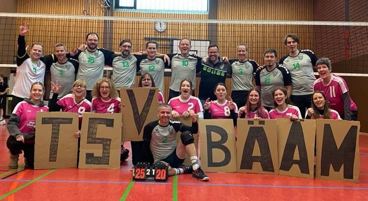 TSV 1860  Hanau Volleyball Herren auch im Rückspiel gegen Lokalkonkurrent TG Hanau - Dank Fan Support - erfolgreich