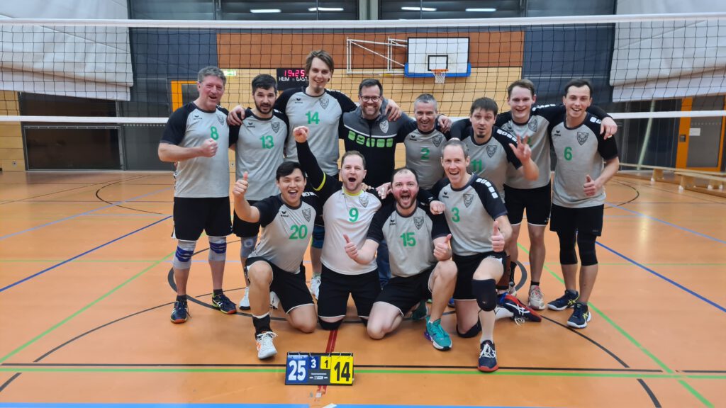 Siegerteam: Volleyball Herren des TSV 1860 Hanau sichern sich als Aufsteiger den Klassenerhalt in der Bezirksoberliga