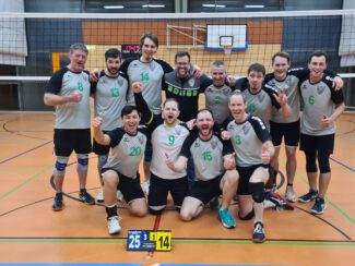 Siegerteam: Volleyball Herren des TSV 1860 Hanau sichern sich als Aufsteiger den Klassenerhalt in der Bezirksoberliga