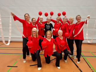 Rhythmische Sportgymnastik Gruppe beim Deutschen Turnfest 2025