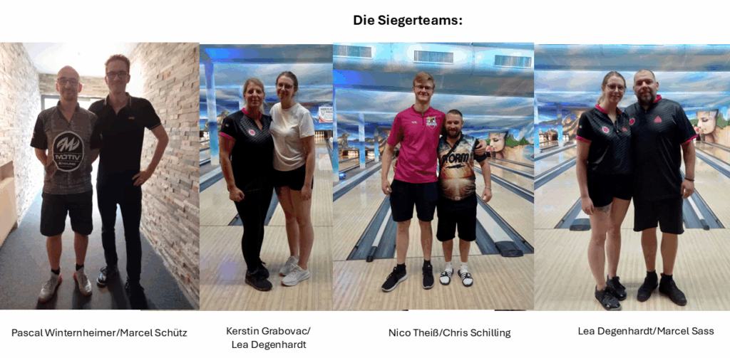 Bowling: Die Siegerteams beim Presssack-Turnier 2025