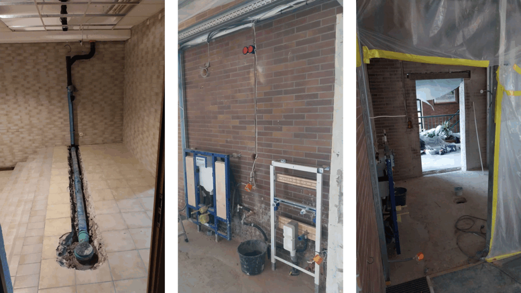 Umbau Sandelmühle für barrierefreie Toilette