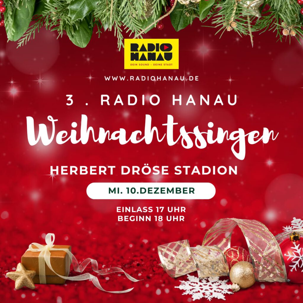 3. Hanauer Weihnachtssingen am 10.12. im Herbert-Dröse-Stadion